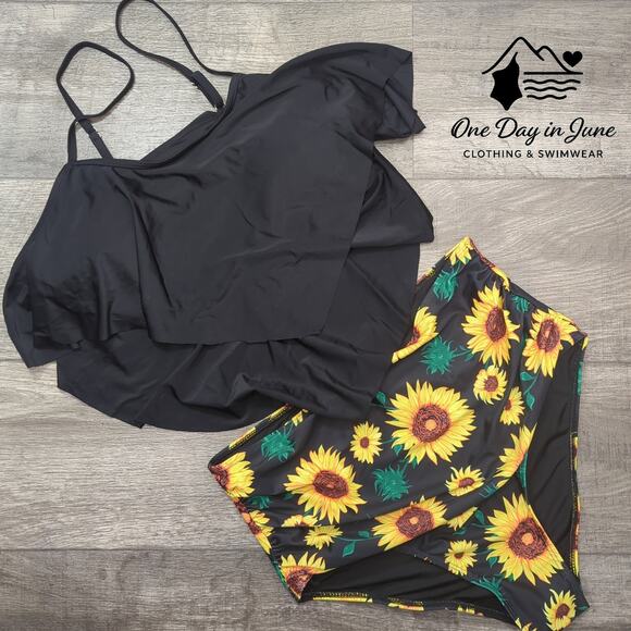 Charmleaks Flounce High Waist Tummy Conrtol Bikini Swimsuit Size XL - Picture 3 of 6